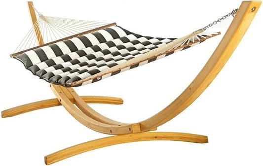 Hatteras Hammocks Cabana Classic Sunbrella Pillowtop Hammock with Free Extension Chains & Tree Hooks, Handcrafted in The USA, Accommodates 2 People, 450 LB Weight Capacity, 13 ft. x 55 in.