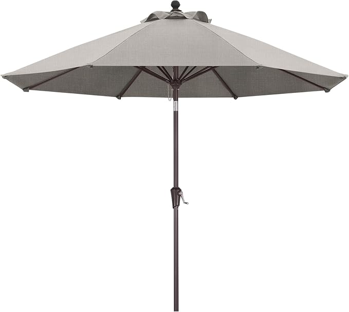ABCCANOPY OLEFIN® 5-Year No Fading 9FT Patio Umbrella, Outdoor Table Umbrella with 8 Sturdy Ribs for Deck, Backyard, Yard (Beige)