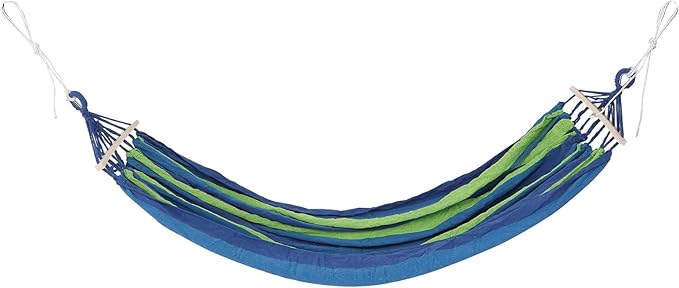 Artibetter Double Canvas Travel Hammock for Two People with Duckbill Buckle Anti-tip Design, Indoor Outdoor Backyard Beach Camping Hiking Garden Use