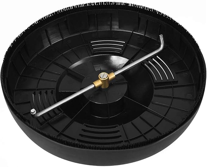 Goplus Pressure Washer Surface Cleaner, 16-INCH Power Washer Scrubber Attachment, Great for Cleaning Driveway Sidewalk with 1/4" Quick Connection, 3000PSI 1450RPM
