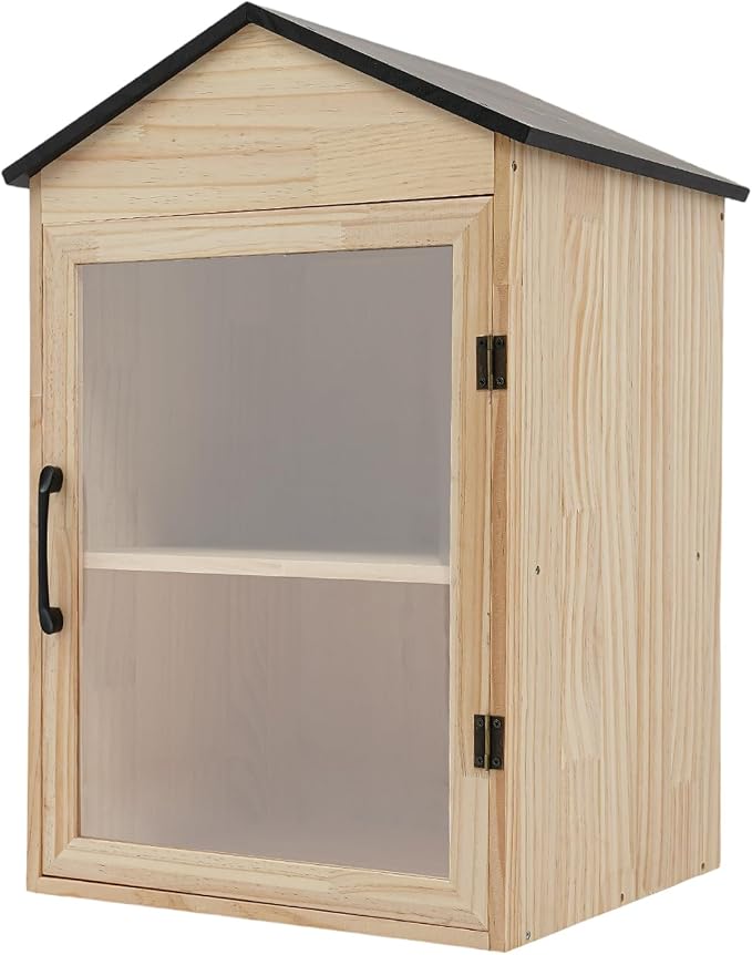 Library Book Exchange Box Weatherproof Wood Cabinet for DIY Outdoor Indoor Book Storage,Literature Exchange Box for Community,Schools & Neighborhood Sharing (TypeD)