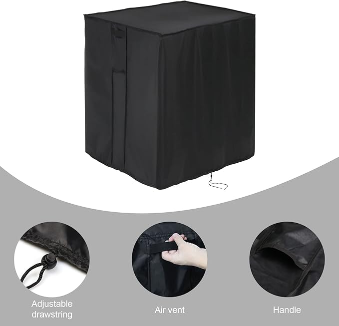 Outdoor Storage Box Cover for Keter City 30 Gallon Resin Deck Box(Only Cover), Waterproof Patio Storage Box Covers -23 x 18 x 22 Inch
