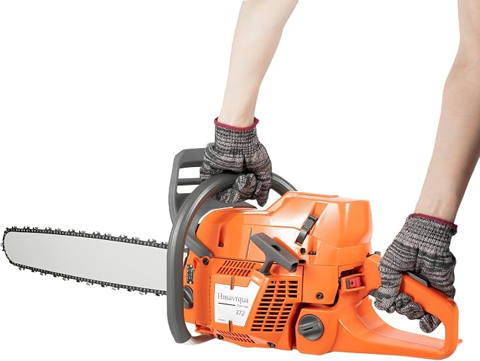 2-Stroke Gas Chainsaw, 71.8CC Engine Gas Chainsaw with 24-Inch Guide Bar, High-Power 3.9KW Gasoline-Powered Chainsaw for Fast Cutting