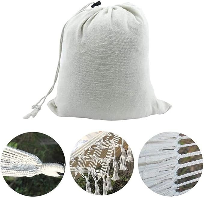 Portable Hammocks Canvas Hammock Macrame Fringed Deluxe Double Hammock Net Swing Chair Indoor Hanging Swing Hammocks Hammock for Outdoor