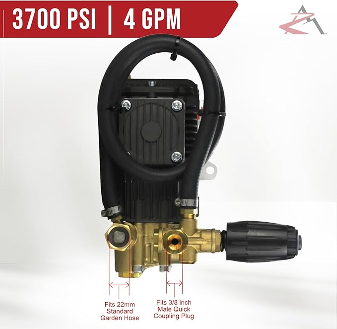 The ROP Shop OEM Annovi Reverberi Pump Assembly for Pressure Washer fits Comet ZWD4040G-K ZWD3540G-K