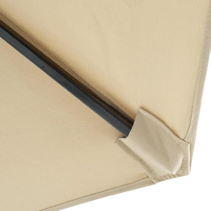 ontheway 11FT Patio Umbrella Enhanced Replacement Canopy Market Table 8 Ribs Umbrella Canopy