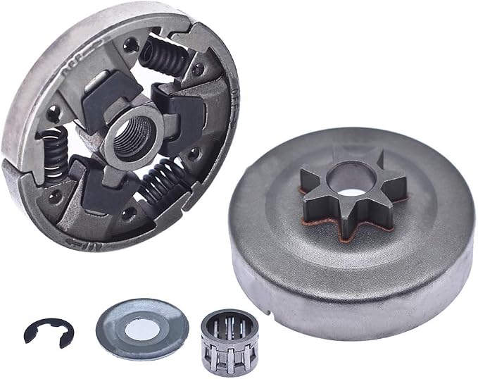 0.325 Inch 7T Clutch Drum Sprocket Bearing E-Clip Washer Kit Replacement for Stihl MS271 MS291 Chainsaws 1121-160-2051 1141-640-2001