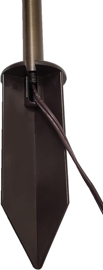HC Lighting Solutions - Replacement for Kitchler 8-Inch In-Ground Stake 1/2" NPT Thread with Side Wire Way for Easy Installation (Large Head Spike) (Large Head Spike)