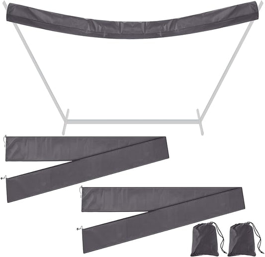 2 Pcs Hammock Cover Sleeve Waterproof 12 ft Lightweight and Compact Camping Storage Protector Fits Most Hammock for Outdoor Hiking Camping, Grey