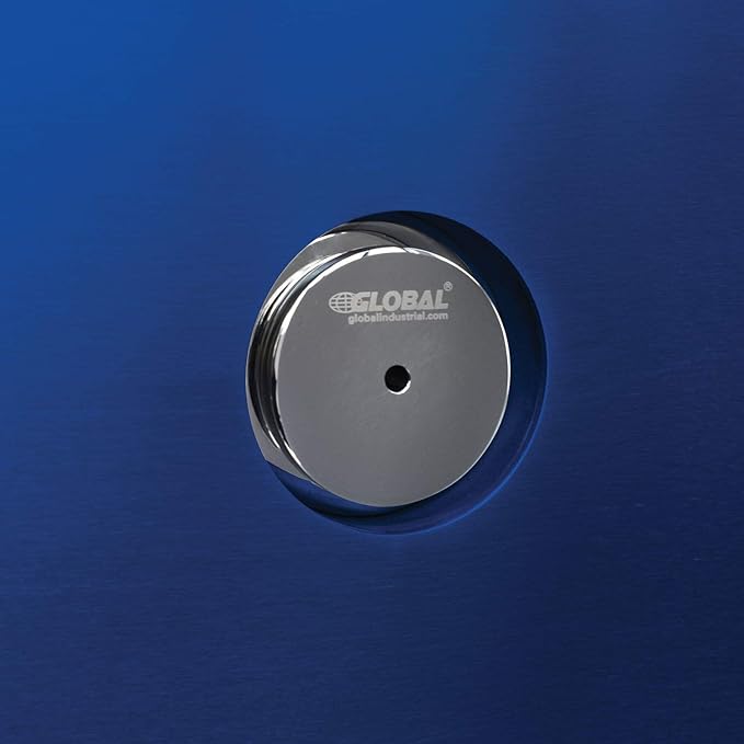 Global Industrial Outdoor Pedestal Drinking Fountain, Blue Powder Coat