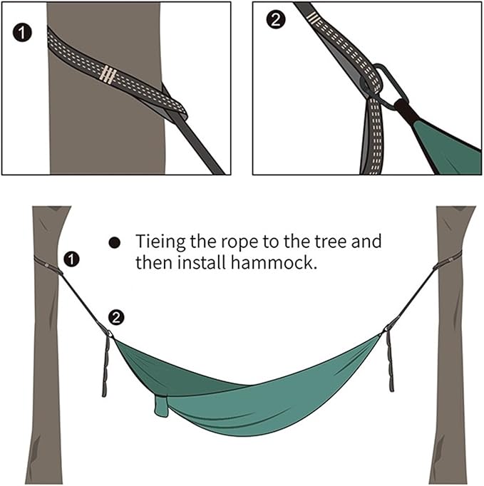 Hangmat Camping Parachute Hammock for Outdoor Hiking Travel Backpacking 210D Nylon Taffeta Hammock Swing Buiten Hammock(G,300x200 cm)