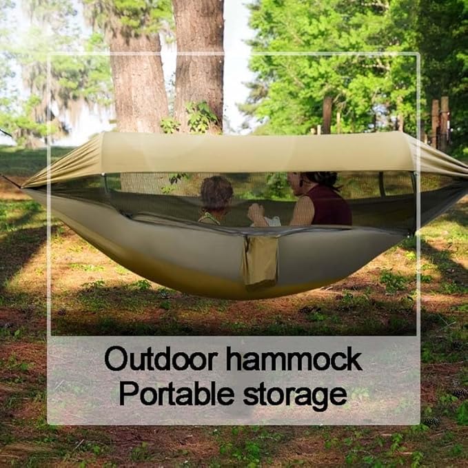 Camping Hammock, Portable Hammock with Tree Straps, Double Hammock for Backyard/Beach/Travel