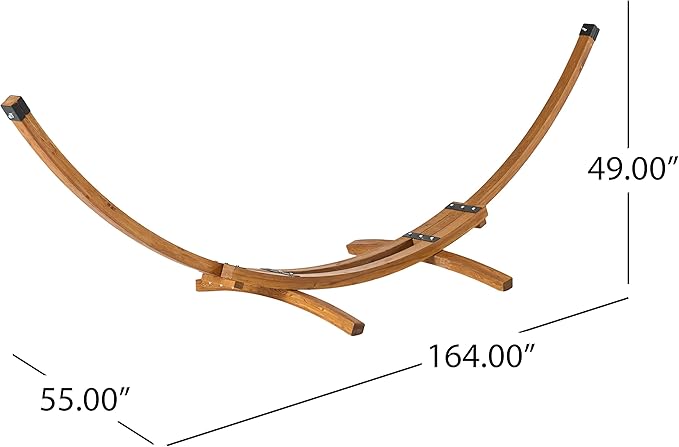 Christopher Knight Home Richardson Larch Hammock Base (Base Only), Teak