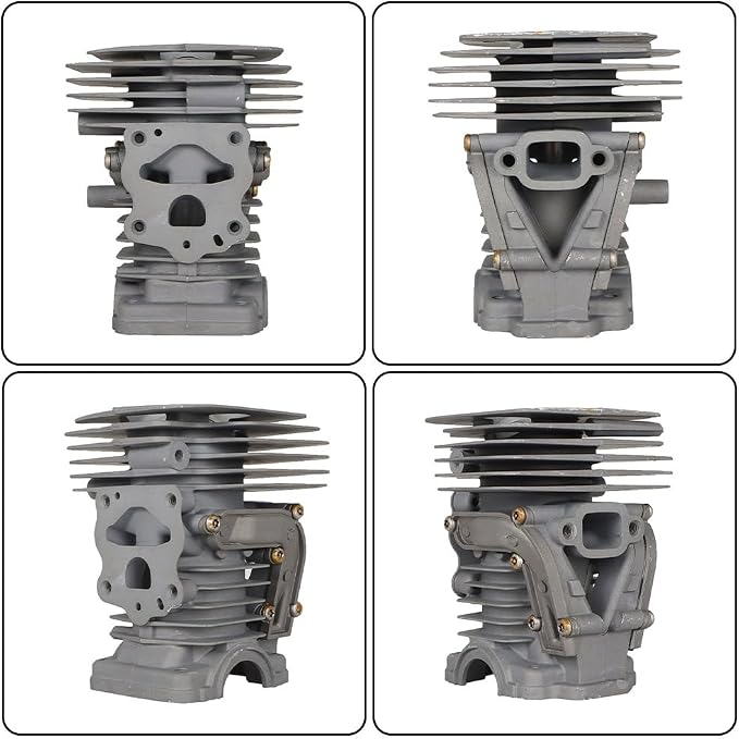 For Husqvarna 44mm 445 445E 450 Chainsaw 544119802 Cylinder Piston Kit, for Husqvarna cylinder kit 445, 445E, 544119802