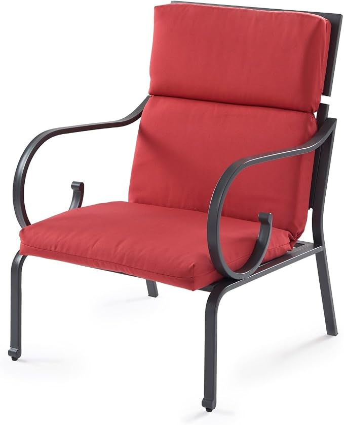 BrylaneHome Bh Performance Universal Chair Cushion - Bright Cobalt Cabana