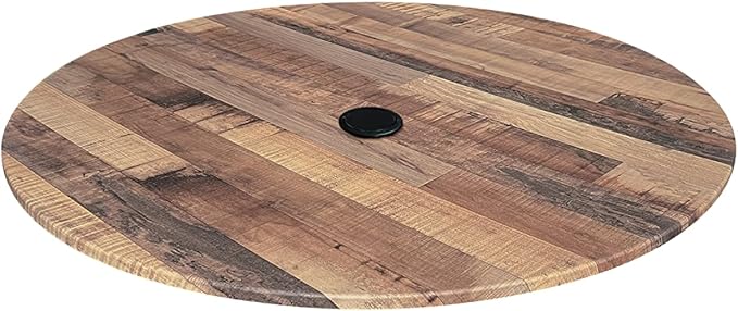 Holland Bar Stool Co. 32" Diameter Rustic, Indoor/Outdoor All-Season EuroSlim Table Top with Umbrella Hole