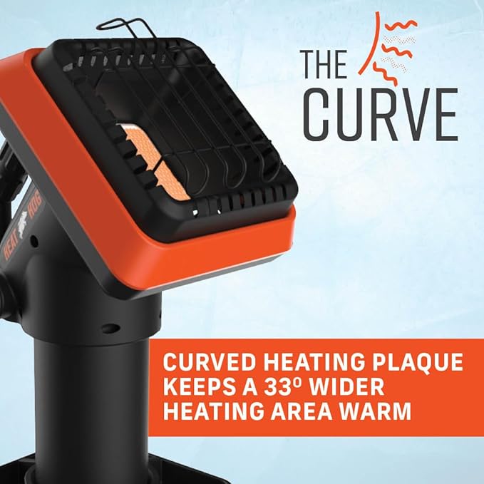 Heat Hog 4,000 BTU Portable Propane Radiant Space Heater, Indoor, Outdoor, Garage, Camping, Outdoor Sports, Boating, RVs, Angled Design, Gas Powered