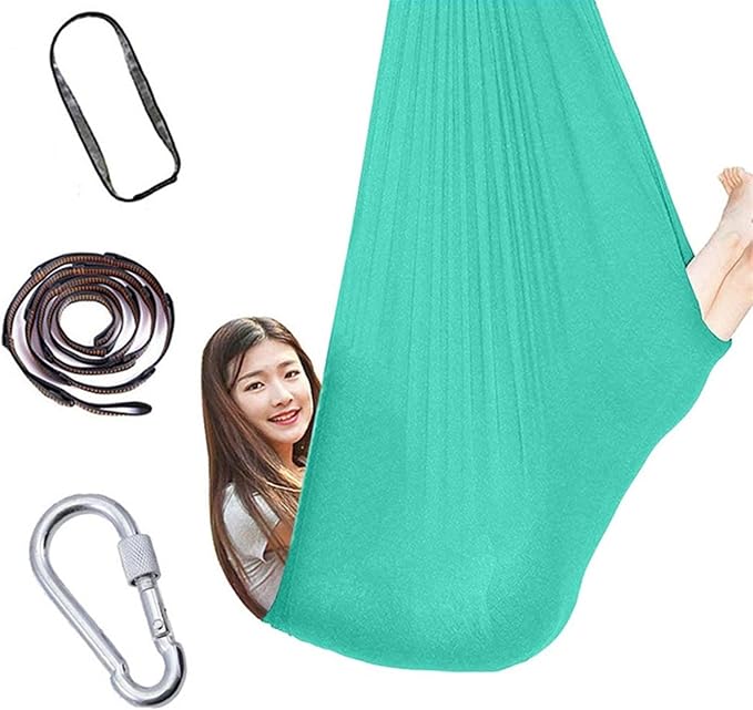 Physical Therapy Swing for Kids Autism, Adjustable Breathable Cuddle Hammock Indoor- Has A Calming Effect On Children (Hanging Hardware Included), Up to 440 Lbs (200 Kg)