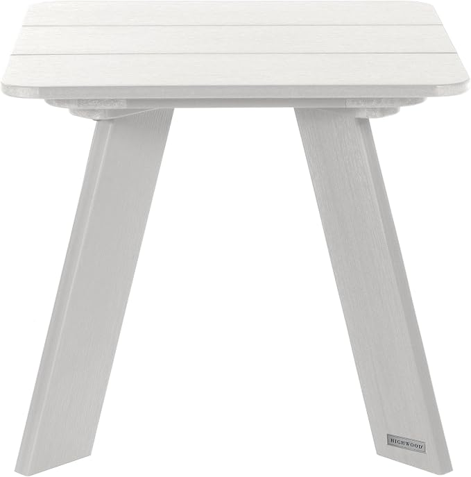 highwood Italica Modern Adirondack Side Table, White