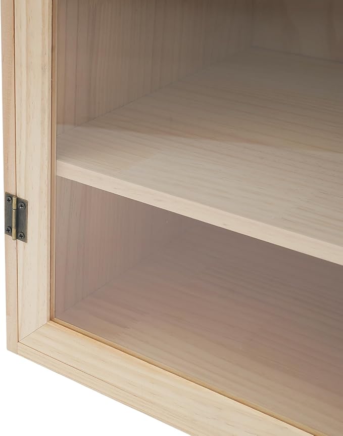 Outdoor Library Box, 16x14.5x22.6inch Wood Literature Exchange Box DIY Little Wood Cabinet with Waterproof Roof and Shelf for Outside Neighborhoods Community and Schools Sharing Books (Sloped Roof)
