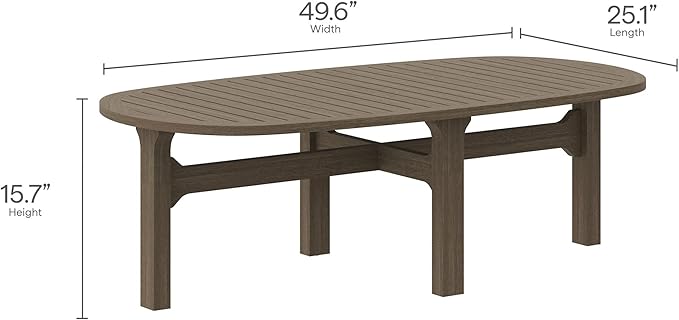Modway Saratoga 4-Piece Outdoor Furniture Set in Weathered Gray - Patio Conversation Set with Sofa, Loveseat, Side Table and Coffee Table