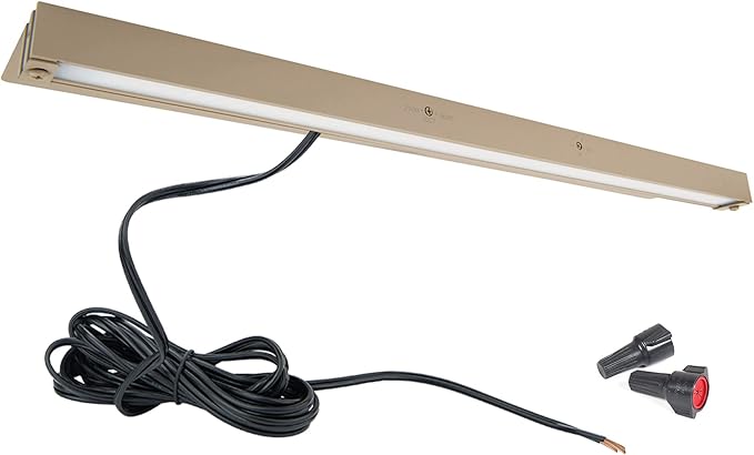 WAC Landscape Lighting, Hardscape 18in LED 12V Strip Light with Quick Release and 2-CCT 2700K-3000K in Sand