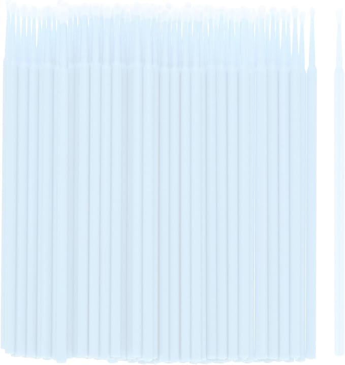 M METERXITY 200-Pack Pollinator Brush, 0.08inch/2mm Plastic Vegetable Pollinator Pen Manual Pollination Tool for Gardening/Greenhouse/Hydroponic Plants/Flowers [White]