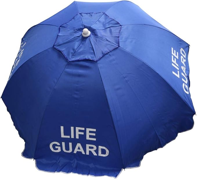 Lifeguard Umbrella - Nylon - 6-1/2 Foot Diameter - Blue