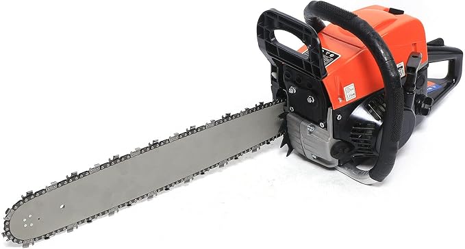 Gasoline Powered Logging Saw, 35.4" Handheld Gasoline Chain Saw, Wood Cutting Shredder for Farms, Gardens and Pastures