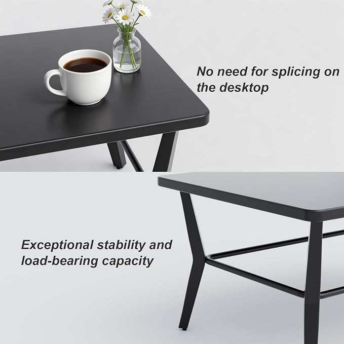 Kurapika Aluminum Patio Furniture Set 5-Seat Modern Outdoor Conversation Sets w/Swivel Rocking Chairs with Rectangular Coffee Table, Sand