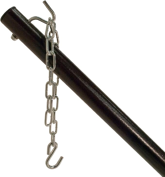 Algoma Net Company Caribbean Rope Spreader Bar Hammock with Steel Stand, Brown/Bronze
