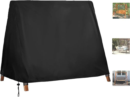 FLYMEI Outdoor Swing Cover Waterproof for A Frame Patio Swing/Outdoor Furniture Porch/Glider Hammock, Waterproof and Windproof, 72" L×55" W×67" H