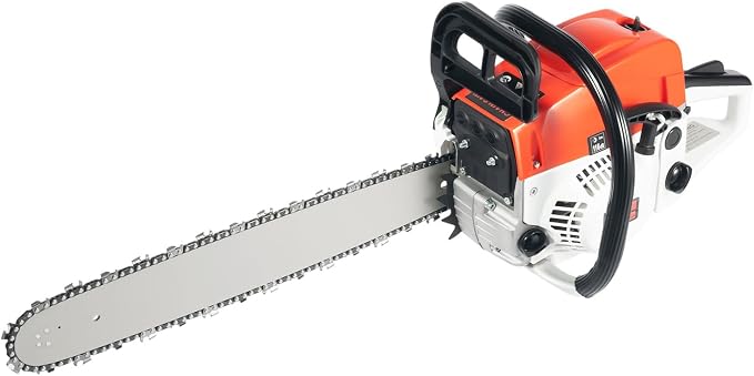 20in Gas-powered Chainsaw, Gasoline Chainsaw 2-Cycle Engine 52CC Cordless Handheld Gasoline Chain Saws, Cutting Wood Gas Sawing, Chain Saw Set for Cutting Wood Outdoor Garden Farm Home