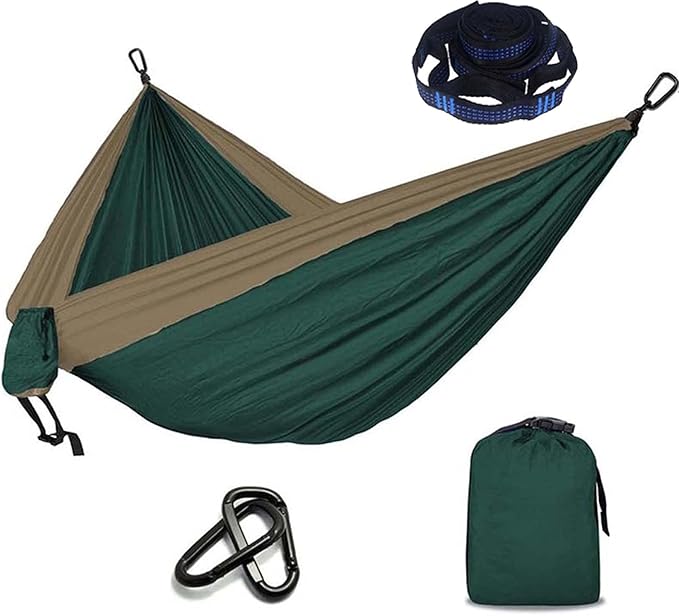 Camping Hammocks for Outside, Double Hammock Chair Outdoor, Portable Hammock for Trees, Hammocks for Outside Heavy Duty, for Beach, Backyard, Patio