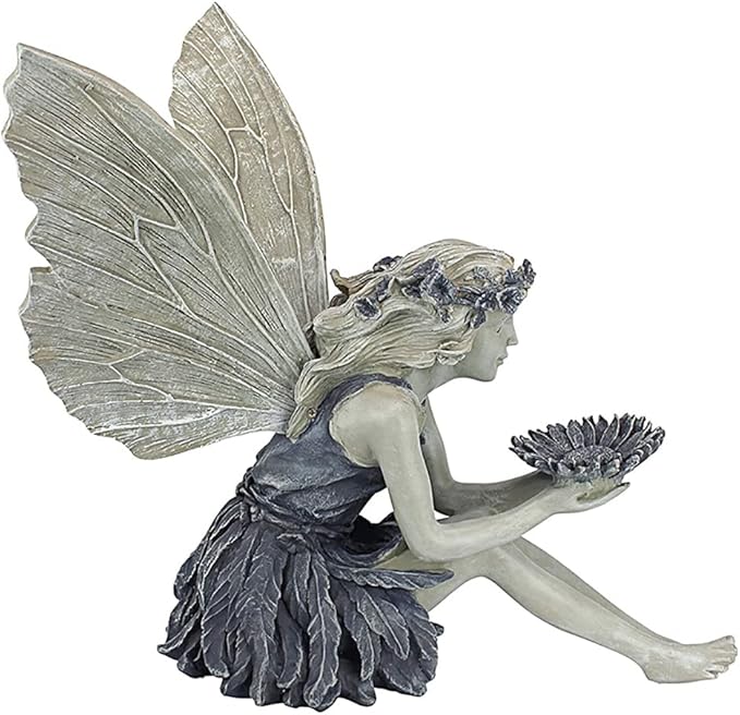Outdoor Garden Fairy Statue Ornaments, Realistic Angel Sculpture Figurines | Antique Resin Craft Decorates Tables, Lawns, Yards, Patios, Suitable for Indoor, Outdoor Spaces and Housewarming Arrangements