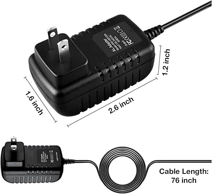 6.5Ft AC/DC Adapter for Troy Bilt 12AGA2A6711 TB280 ES 163cc Lawn Mower Power Charger
