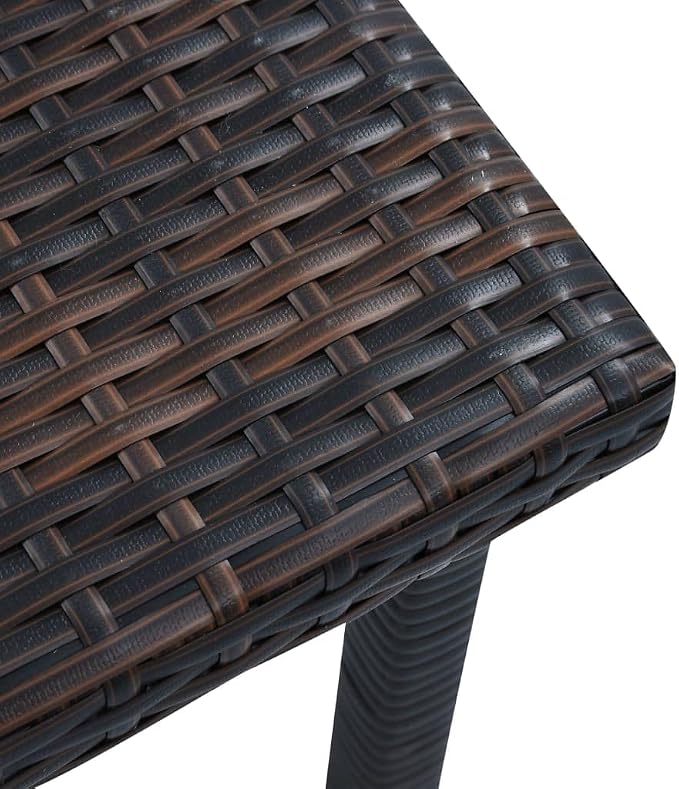 Durable Powder Coated Steel Small Garden Tea Table Outdoor Balcony Patio Table Set