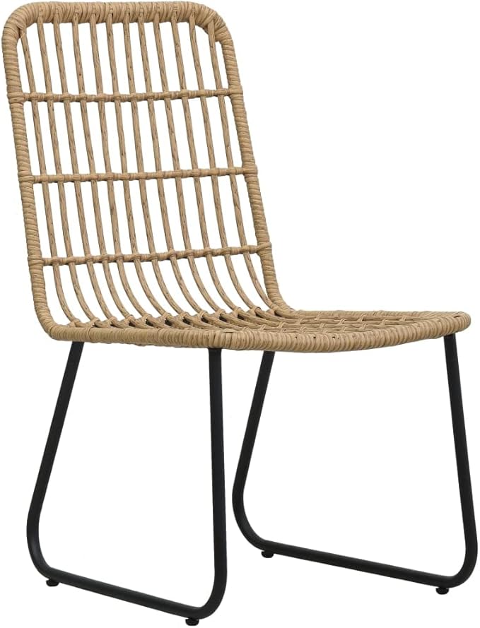 Bistro Set,Patio Lounge Set,Outdoor Furniture,Outdoor Furniture Sets,Patio Conversation Sets,for Garden,Deck,Backyard,3 Piece Poly Rattan Oak
