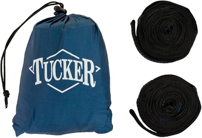 Circle Y Tucker Day Trip Portable Compact Durable Lightweight 10T Parachute Nylon Outdoor Camping Hammock with Steel Carabiners, Tree-Safe Straps, 250Lbs Weight Limit & Built-in Drawstring Pouch