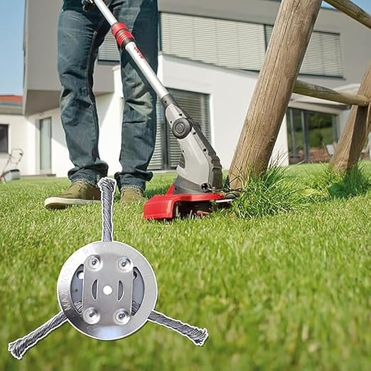 Professional Weed Brush for Brush Cutter |Weed Brush for Brush Cutter Lawn Trimmer, Steel Wire Round Brush Garden Accessories, Steel Wire Grass Trimmer Head
