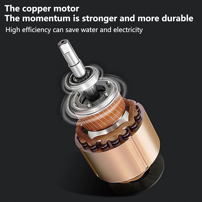Cordless Pressure Washer, 24V Portable Power Washer with Copper Motor, 1500mAh Battery, 3 Spray Modes & Foam Jug, for Car Cleaning, Outdoor, Windows, Floors, Fences (Black)