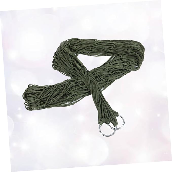 Yardwe Nylon Hammock for Outside Hammock Outdoor Leisure Bed Swing Portable Easy to Carry for Pool Lake