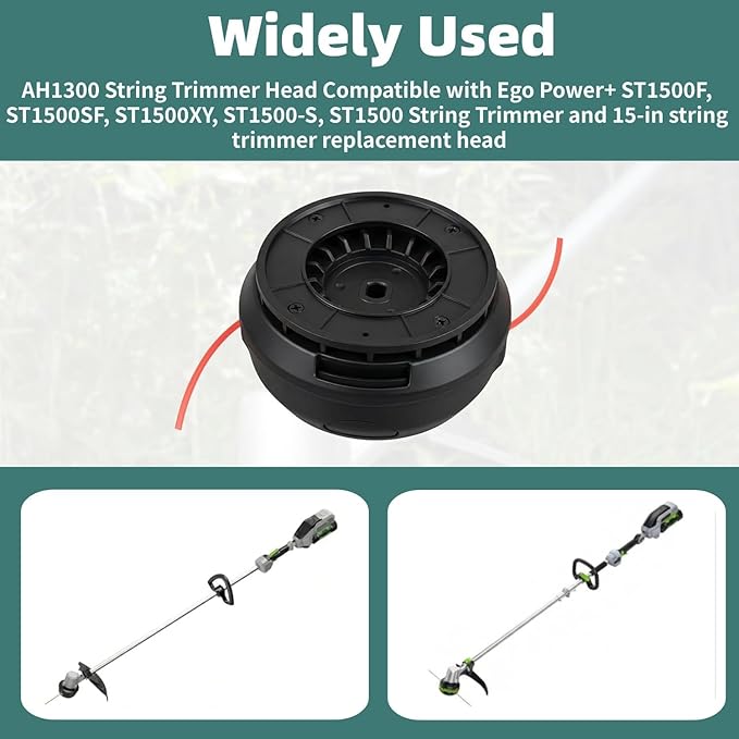 AH1300 Trimmer Head Replacement,Compatible with ST1500 Series15-Inch String Trimmers, Fits Models ST1500,ST1500F,ST1500-S,ST1500SF ST1500XY,Universal Fit for Grass and Weed Trimming