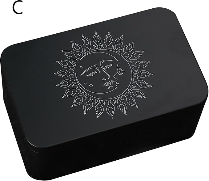 Rectangle Metal Card Box Playing Tarot Container Jewelry Storage Case Packing Game Empty Cards Storage Boxes Tarot Card Case Holder Tarot Card Box Tarot Deck Holder Game Tarot Deck Boxes