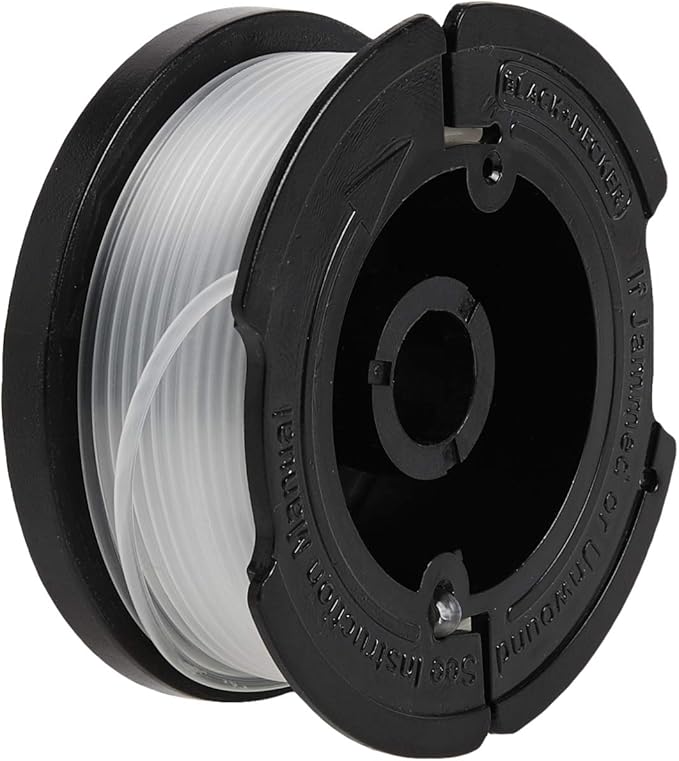 BLACK+DECKER 20V MAX String Trimmer with Trimmer Line Replacement Spool, Autofeed 30 ft, 0.065-Inch, 2-Pack (LST300 & AF100-2)