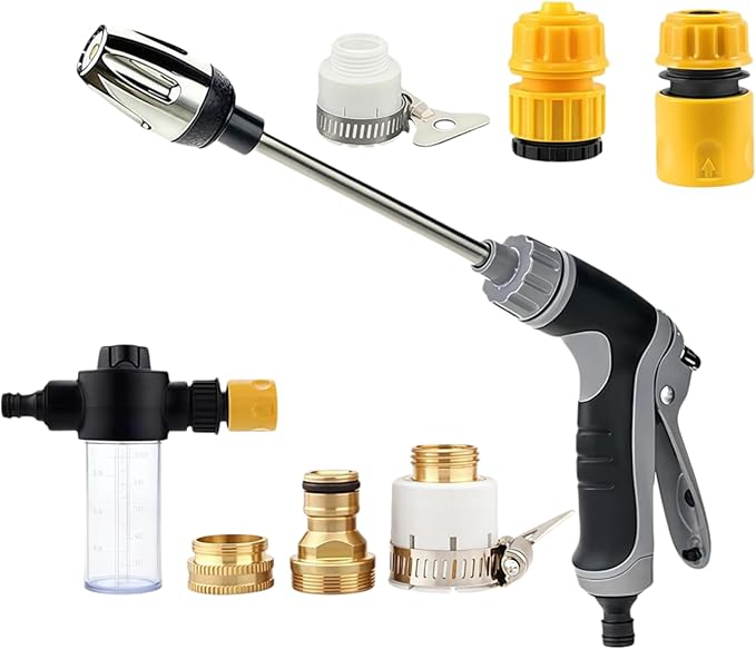 Pressure Washer - 15x More Powerful Than Hoses, Upgraded High Power Electric Cleaner, with 360° Rotating for Effortless Dirt & Stain Removal Three Spray Modes (Style B)
