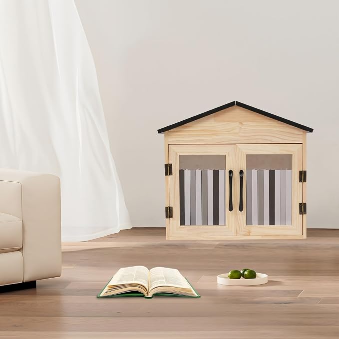 Little Library Box Outdoor, Literature Exchange Boxes with Clear Acrylic Windows, Wood Community Sharing Box for Storing or Sharing in Community, Schools (Double Door Single Deck)
