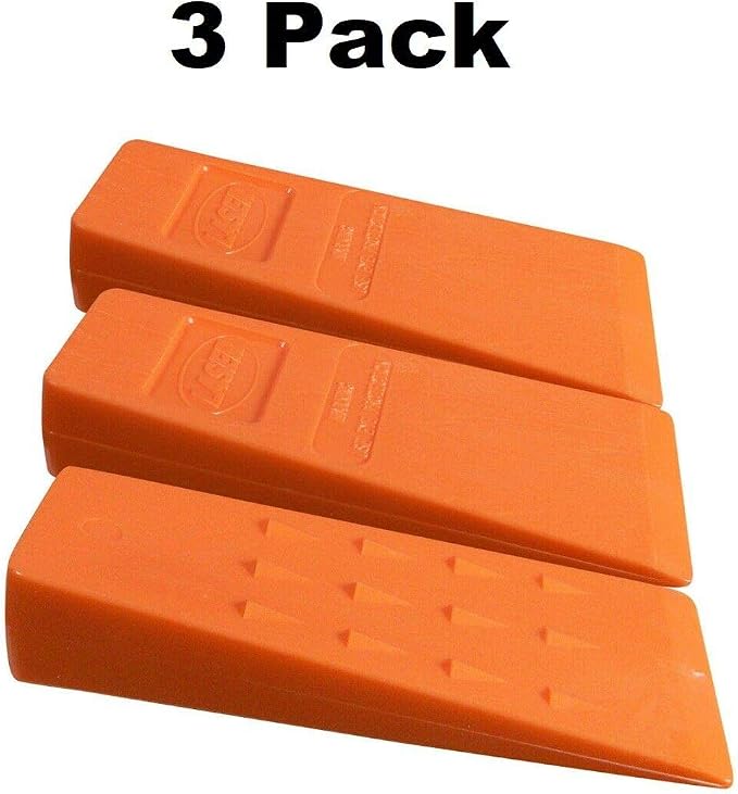 Echo Set of 3 OEM Chainsaw 8" Smooth Orange Felling Wedge 99988801804