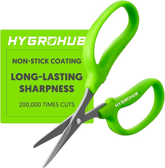Garden Scissors Small Pruning Shears Gardening Snips Non-Stick Coating Sharp Steel Blade for Precise Cutters Bonsai Trimmer for Plants Flower Herb