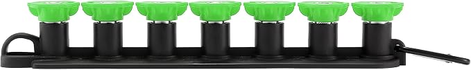 Tool Daily Pressure Washer Tips, 25 Degree Green Power Washer Nozzle Tips 7 Pack with Nozzle Holder, 1/4 Inch Quick Connect, 4000 PSI